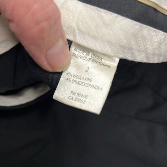 Theory Black Low Rose Wide Leg dress pants Size 2 B18 - Picture 5 of 7